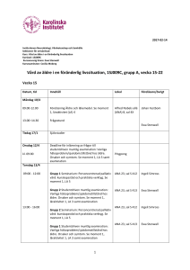 Vård av äldre i en föränderlig livssituation, 1SJ009C