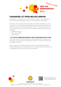 vård- och omsorgsmässan teckenspråk, ett språk med hela kroppen