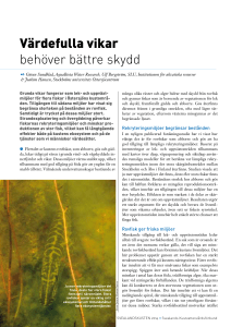 Värdefulla vikar behöver bättre skydd