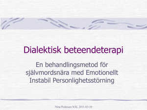 Dialektisk beteendterapi