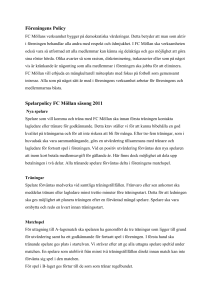 Föreningens Policy