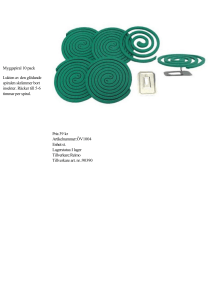 myggspiral 10 pack Lukten av den glödande spiralen skrämmer bort