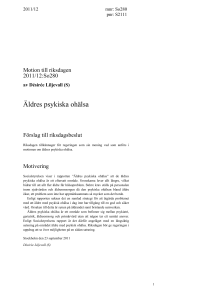 Äldres psykiska ohälsa