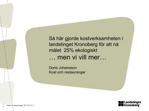 Doris Johansson, Kronoberg
