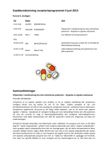 Följsamhet i medicinering hos den schizofrene patienten