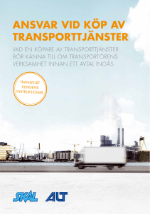 ansvar vid köp av transporttjänster