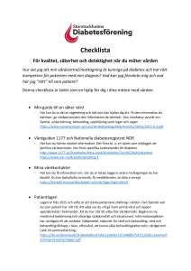 Checklista för kvalitet, säkerhet och delaktighet när du möter vården