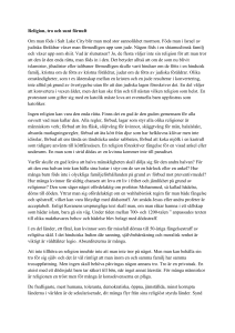 Religion, tro och sunt förnuft