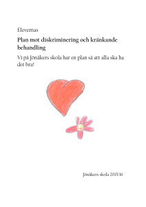 Det här gör skolan om någon diskriminerar, kränker eller mobbar.