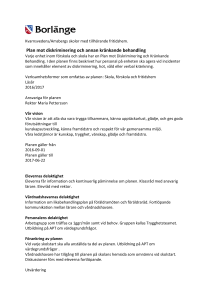 Plan mot diskriminering och annan kränkande behandling
