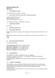 PRODUKTRESUMÉ Rikslicens
