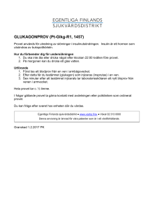 GLUKAGONPROV (Pt-Glkg-R1, 1457) - Hoito