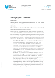 Pedagogiska måltider