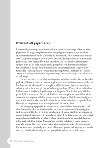 Dan Stiwne Vad är existentiell psykoterapi