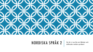 Nordiska språk 2