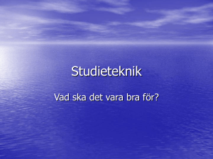 Studieteknik - Brunnasafirerna