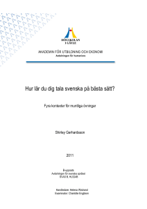 Hur lär du dig tala svenska på bästa sätt?