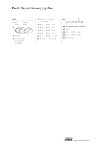 Facit Repetitionsuppgifter
