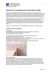 Alternativ och kompletterande kommunikation (AKK)