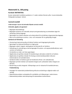 Matematik 3c, 100 poäng