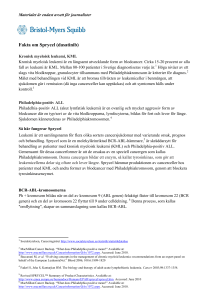 Fakta om Sprycel (dasatinib)