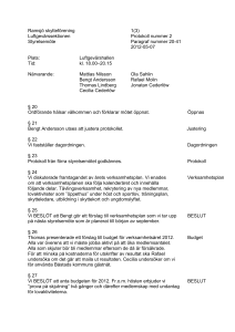 Luftgevärssektionen Styrelseprotokoll 120507