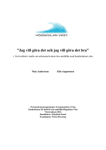 Jag vill göra det och jag vill göra det bra