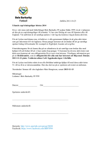 Järfälla 2013-10-25 Utlands cup/träningsläger hösten 2014 Ett av