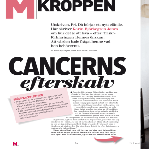 Utskriven. Fri. Då börjar ett nytt elände. Här skriver Karin Björkegren