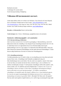 Kursintroduktion - Karlstads universitet
