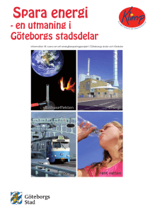 Spara energi - Göteborgs Stad