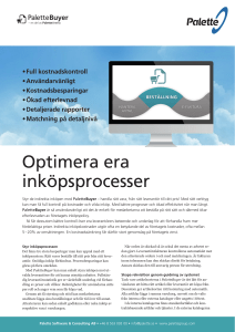 Optimera era inköpsprocesser
