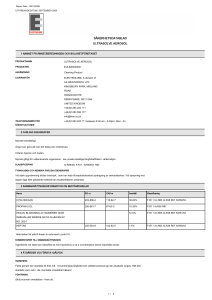 säkerhetsdatablad ultrasolve aerosol