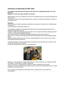 Intressant om läkemedel på SPF