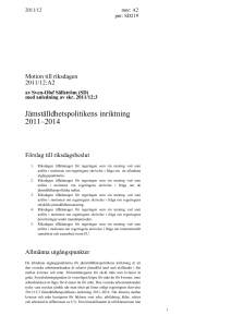 Allmänna utgångspunkter