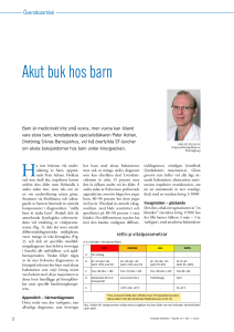 Akut buk hos barn - Svensk Kirurgisk Förening