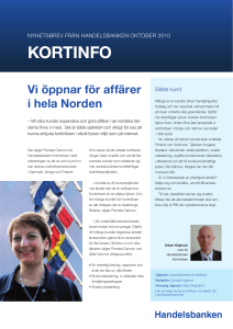 kortinfo - Handelsbanken