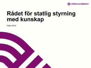 Rådet för statlig styrning med kunskap