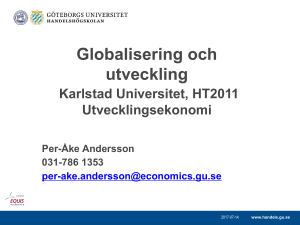 Globalisering och utveckling