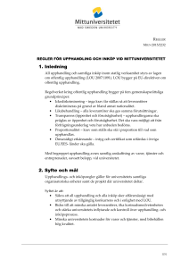 Regler för upphandling - Medarbetarportalen