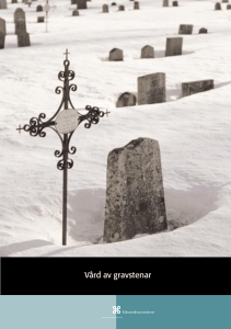 Vård av gravstenar - Samla