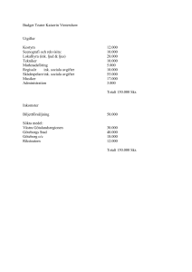 Budget Teater Kaiserin Vintershow