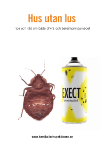 Hus utan lus - Kemikalieinspektionen