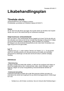 Likabehandlingsplan