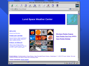 Solshow - IRF Lund