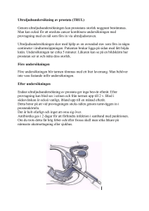Ultraljudsundersökning av prostata (TRUL)