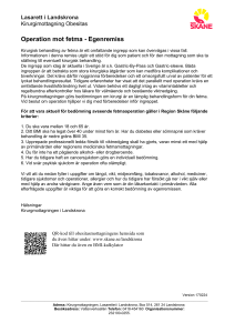 Operation mot fetma - Egenremiss
