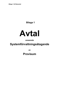 Bilaga 1 Avropsavtal-Förvaltningsåtagande
