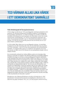 tco värnar allas lika värde i ett demokratiskt samhälle