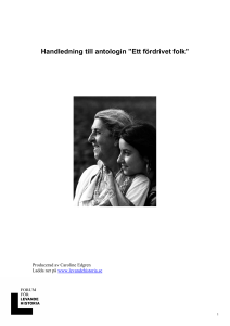 Handledning till antologin ”Ett fördrivet folk”